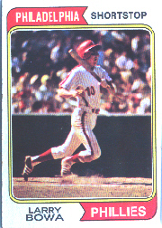 1974 Topps Baseball Cards      255     Larry Bowa